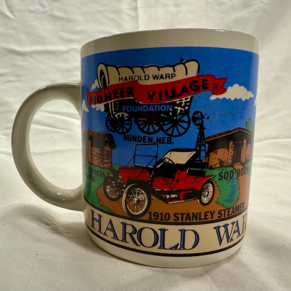 Vintage Harold Warp Pioneer Villiage Foundation Coffee Mug - Minden, NE